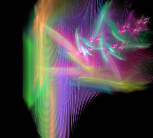 istock image of one Digital Fractal on Black Color 847846706
