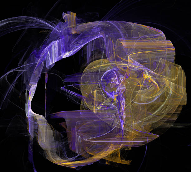 istock image of one Digital Fractal on Black Color 847846792