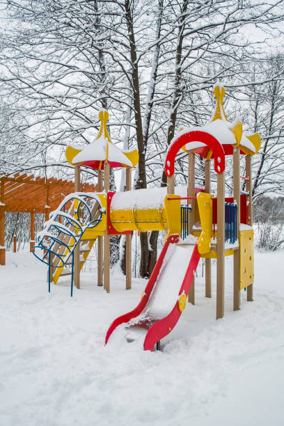 istock Playground in winter park 847870554