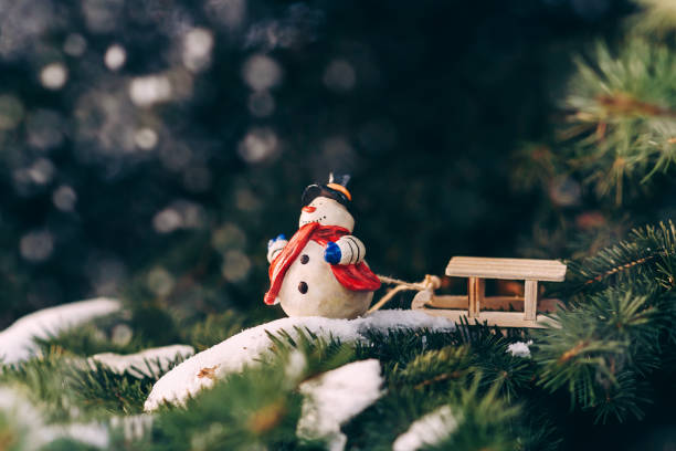 istock Handmade miniature christmas tree decoration 847876386