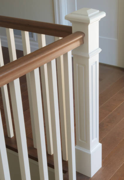 istock staircase wood white modern classic stairs interior 847883160