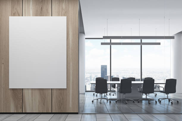 istock Glass conference room, poster, wood 847883794