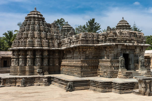 istock Partial view on Trikuta at Chennakesava Temple, Somanathpur India. 847887050