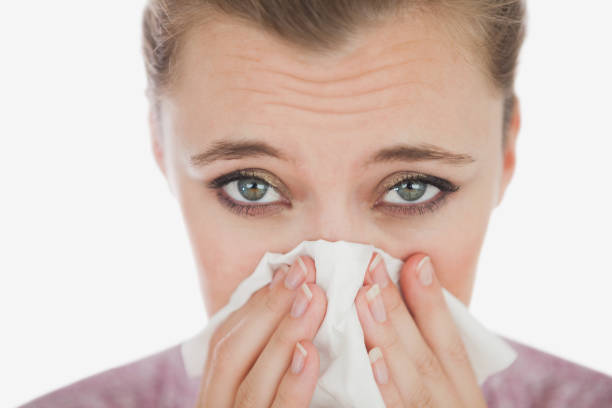 istock Portrait of woman suffering from cold 847896606