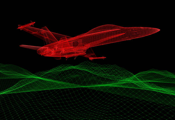 istock Flight Simulator of The Fighter Jet 847896918