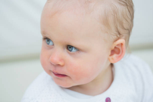 istock Close up of baby head 847899632