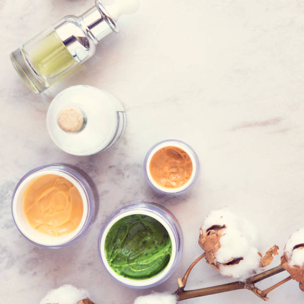 istock Natural skincare cosmetics from above 847920770