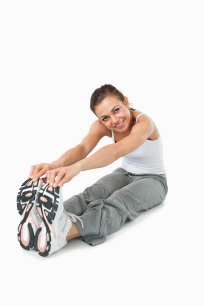 istock Sportswoman getting warmed up 847923798