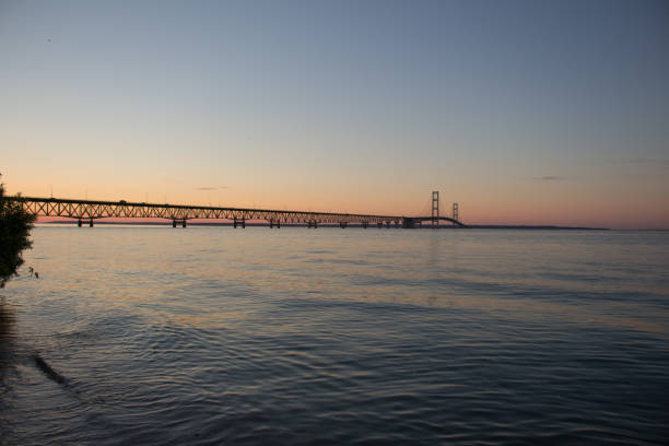 istock Sunset at the Straits of Mackinaw 847944222