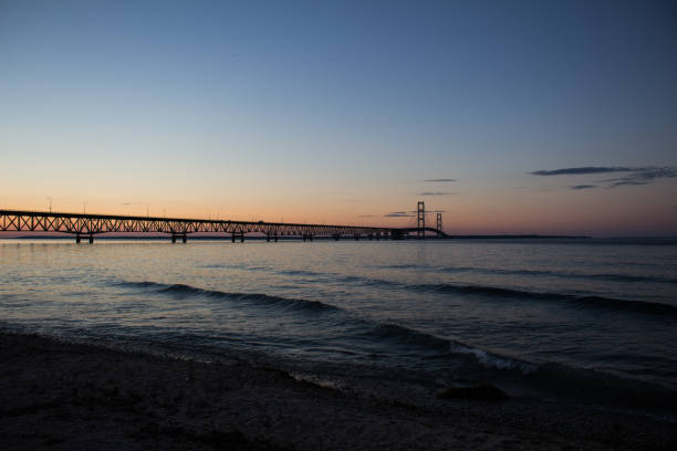 istock Sunset at the Straits of Mackinaw 847944278