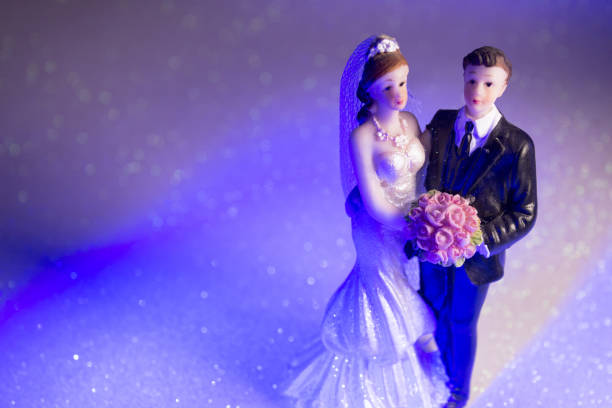 istock Newlyweds embraced bride and groom 847944516