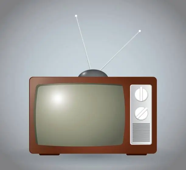 Vector illustration of tv screen icon