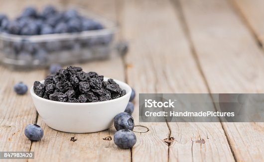 istock Dried Blueberries close-up shot, selective focus 847983420