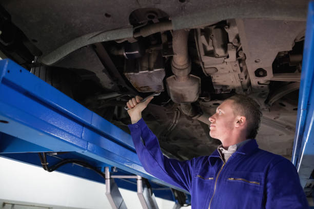 istock Mechanic repairing with a spanner 847985004