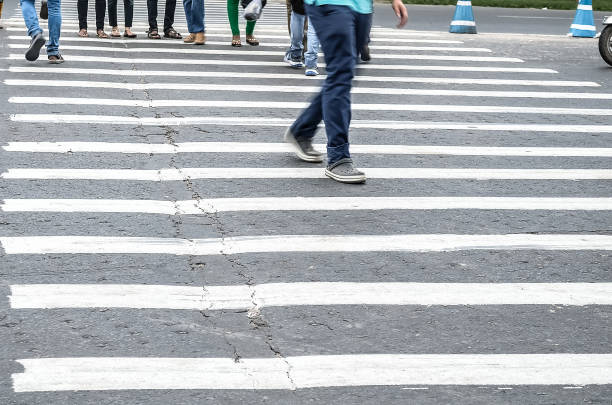 istock Pedestrian crossing road 847998338