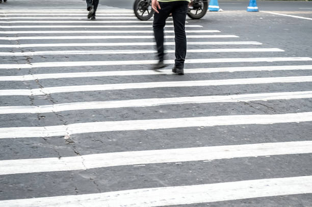 istock Pedestrian crossing road 847998490