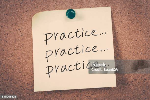 Practice Concept Stock Photo - Download Image Now - Practicing, Concepts, Reminder