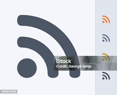 istock RSS Sign - Carbon Icons 848021500