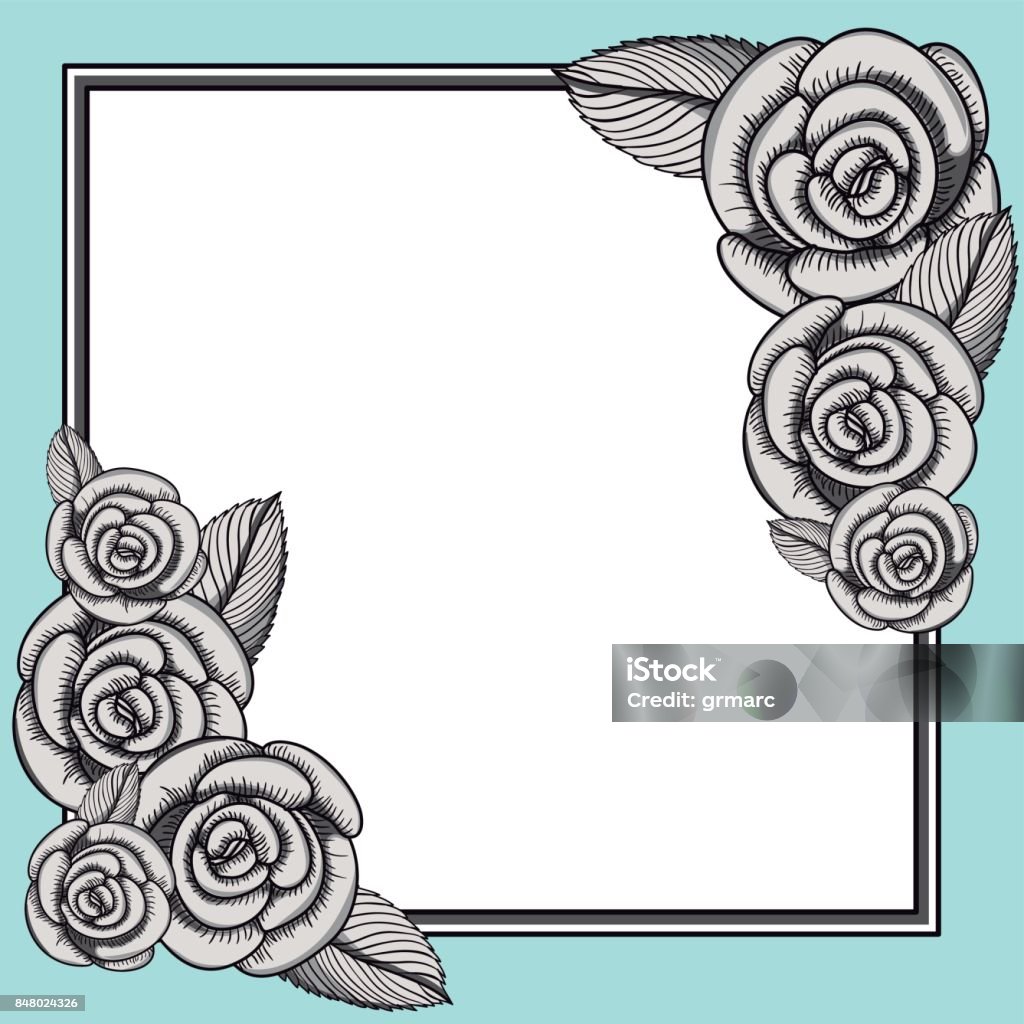 Flower Drawing Design Stock Illustration - Download Image Now ...