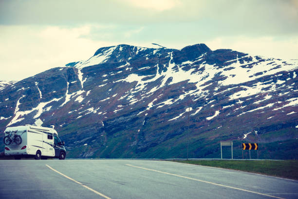 istock Camper car in norwegian mountains 848039352