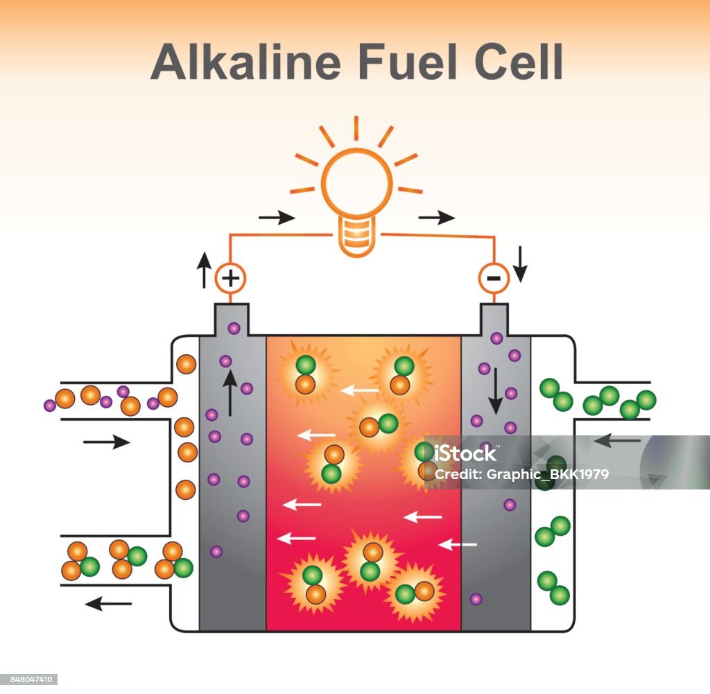 The Alkaline Fuel Cell Structure Graphic Design Vector Stock Illustration -  Download Image Now - iStock