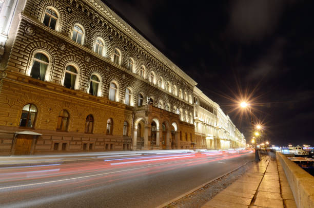 istock Electric city lights at night. 848059470