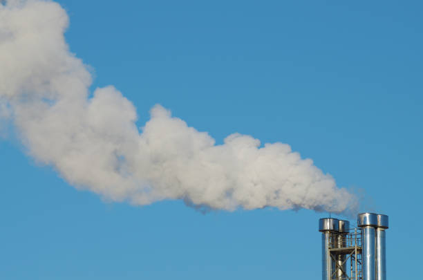istock Smoke from industrial pipes. 848061768