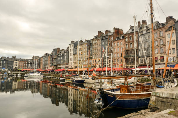 istock Old harbor in Honfleur, France 848075566