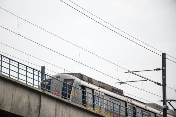 Image of a running Metro Train