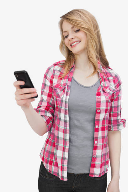 istock Woman looking at a smartphone 848089348