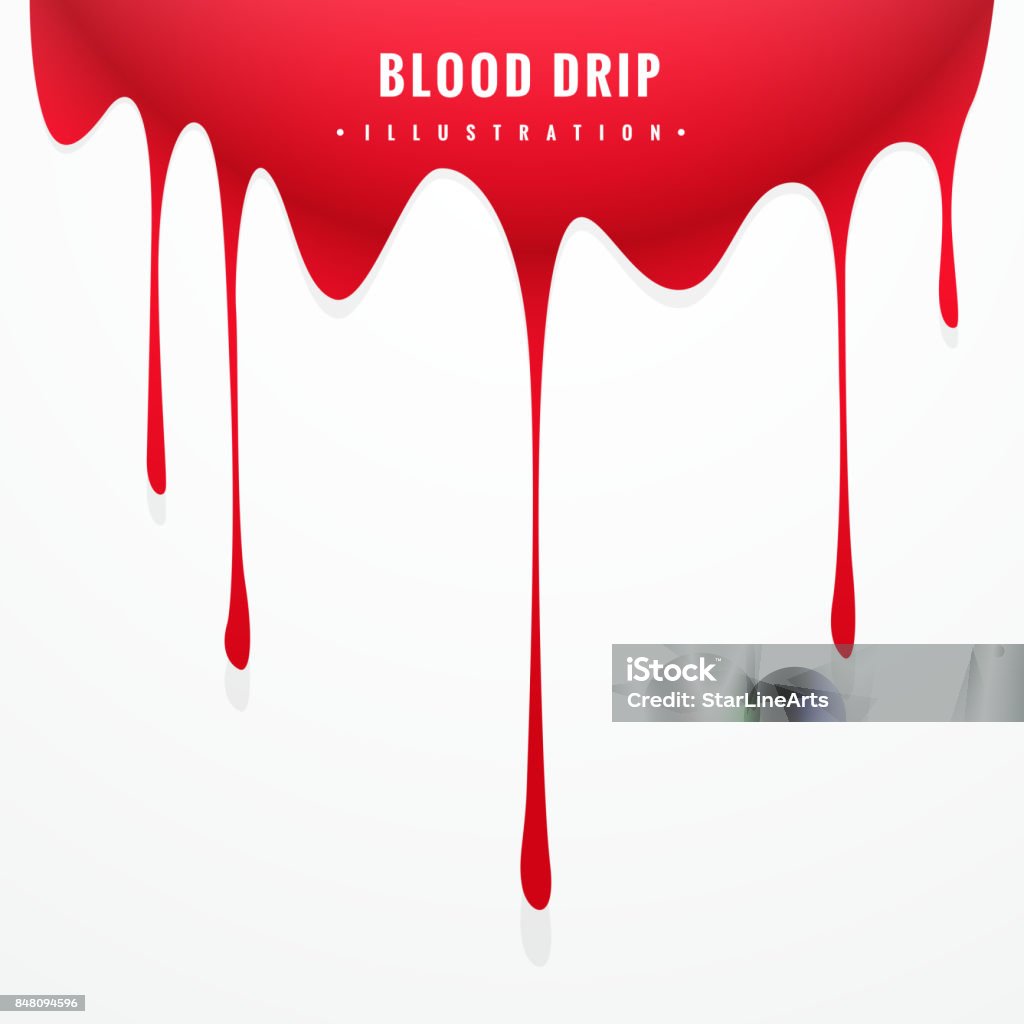 Color:red Drip Red Blood Drip Stock Illustration - Download Image Now - Blood, Color ...