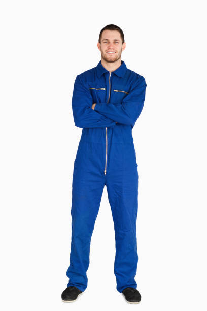 istock Smiling mechanic in boiler suit 848106998