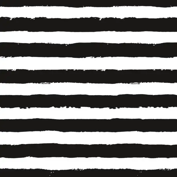 Vector illustration of Stripes Pattern from Brush Strokes