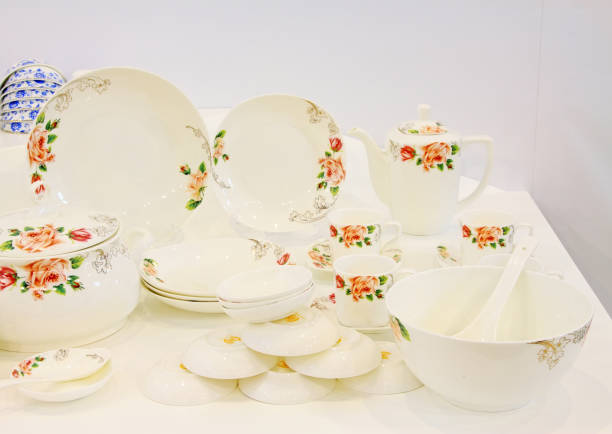 istock exquisite works, ceramic crafts tableware, closeup of photo 848122322