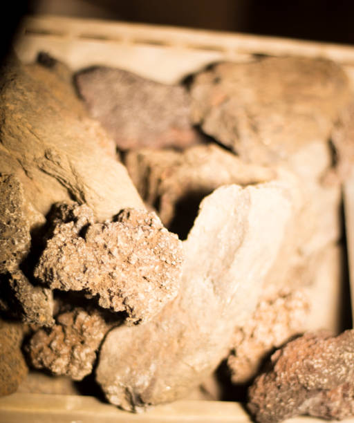 istock Wood sauna heated rocks heater photo. 848131778