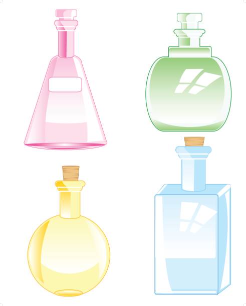 illustrazioni stock, clip art, cartoni animati e icone di tendenza di bottiglie di vetro - insulated drink container bottle container white background