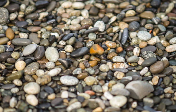 istock Pebbles on the  beach in Sochi at sunset, Russia 848145964