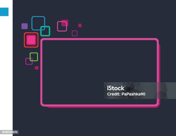 Bright Frame Abstract Stylized Abstract Frame Stock Illustration - Download Image Now ...