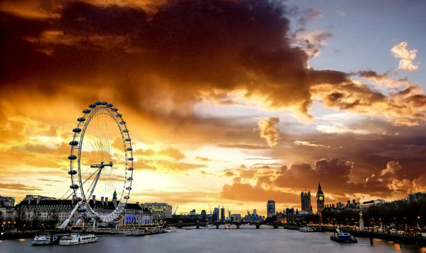 paysage - london eye photos et images de collection