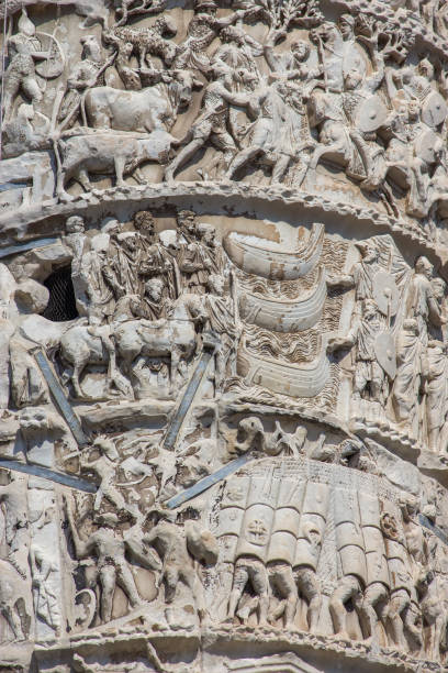 istock Marco Aurelio column in Rome, Italy 848173244