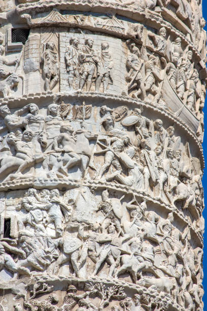 istock Marco Aurelio column in Rome, Italy 848173818