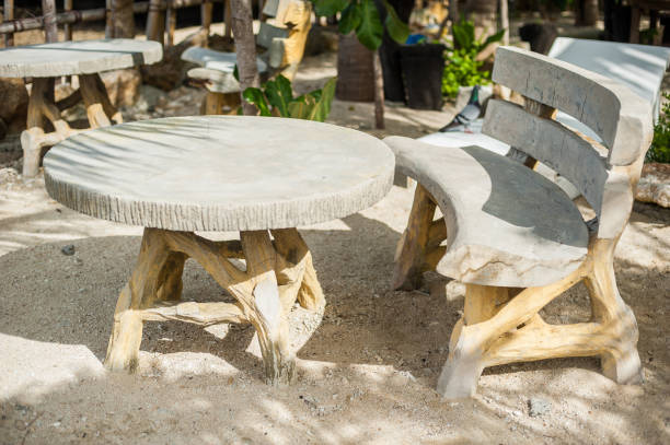 Tables on the beach, Boracay Philippines Tables on the beach, Boracay Philippines, vacation concept philippines currency stock pictures, royalty-free photos & images