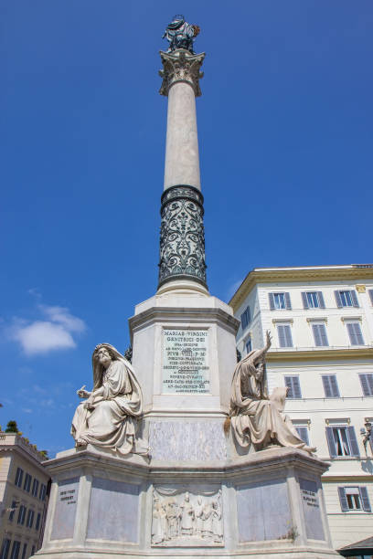 istock The Column of the Immaculate Conception stands in Piazza Mignanelli in front of the Spanish Embassy in Rome 848176874