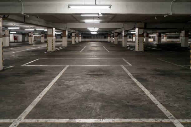 istock parking lot car park. 848177312