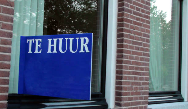 istock Netherlands House For Rent Sign Scenery 848251734
