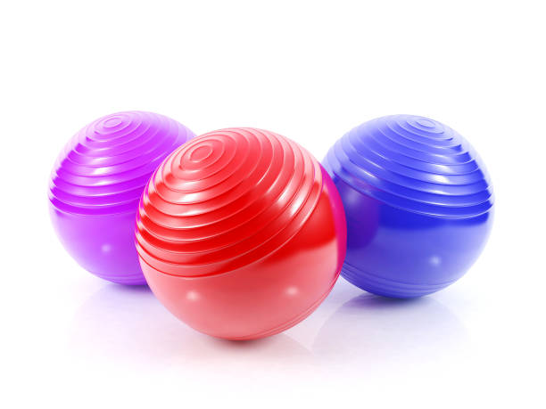 istock Fitness balls isolated on white background 848271092