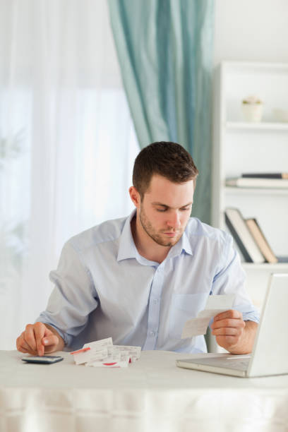 istock Businessman doing his calculations 848271780