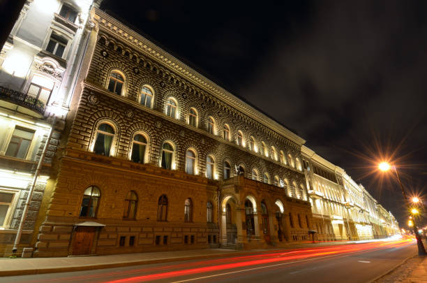 istock Electric city lights at night. 848275206