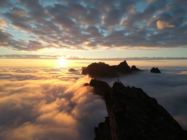 istock Aerial view of  sunset from Segla Mountain, Senja, Norway 848278122
