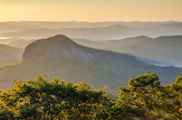 istock Morning light over Looking Glass Rock, North Carolina. 848311360